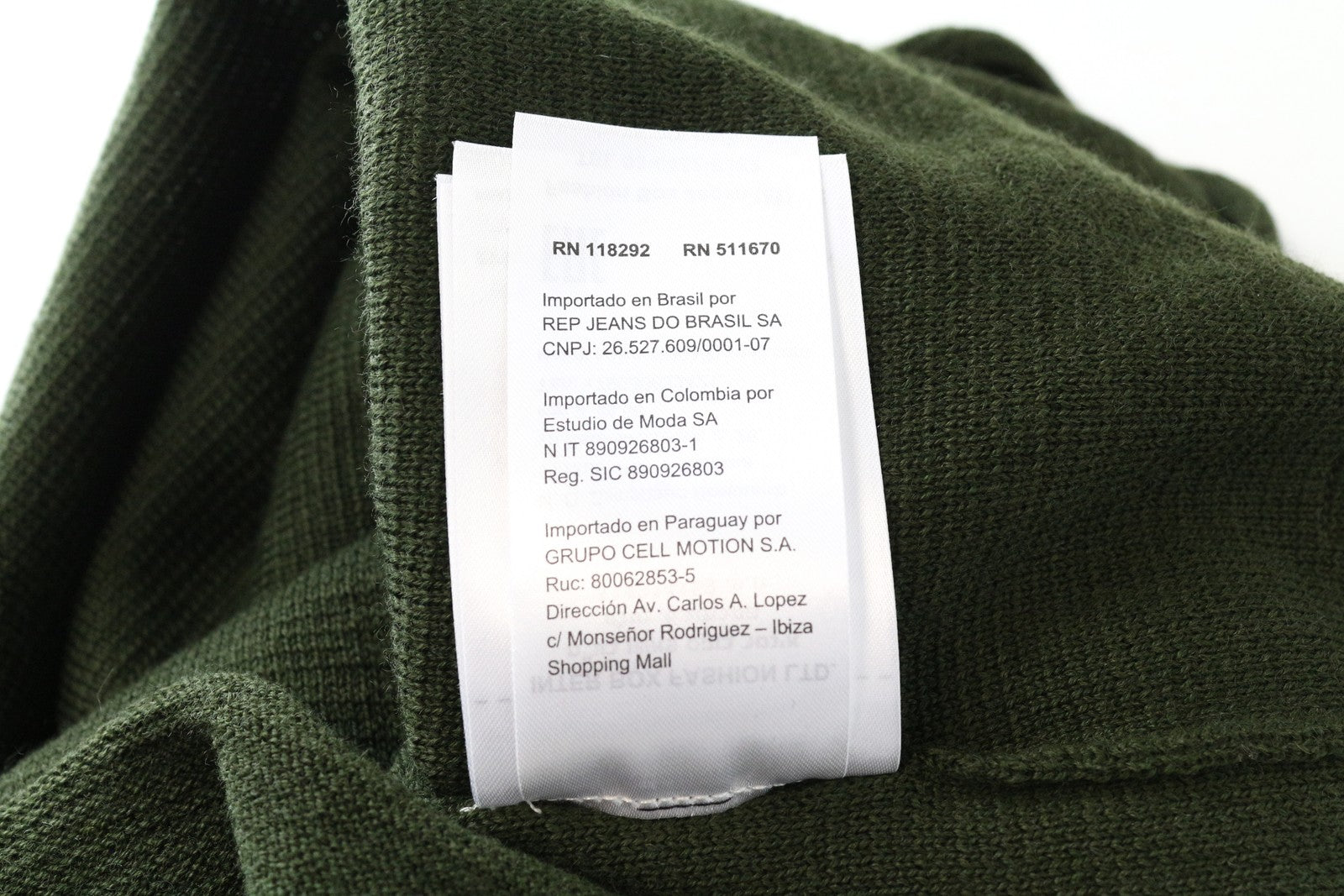 REPLAY Men's Green Wool Blend Pullover Sweatshirt S Long Sleeve Casual