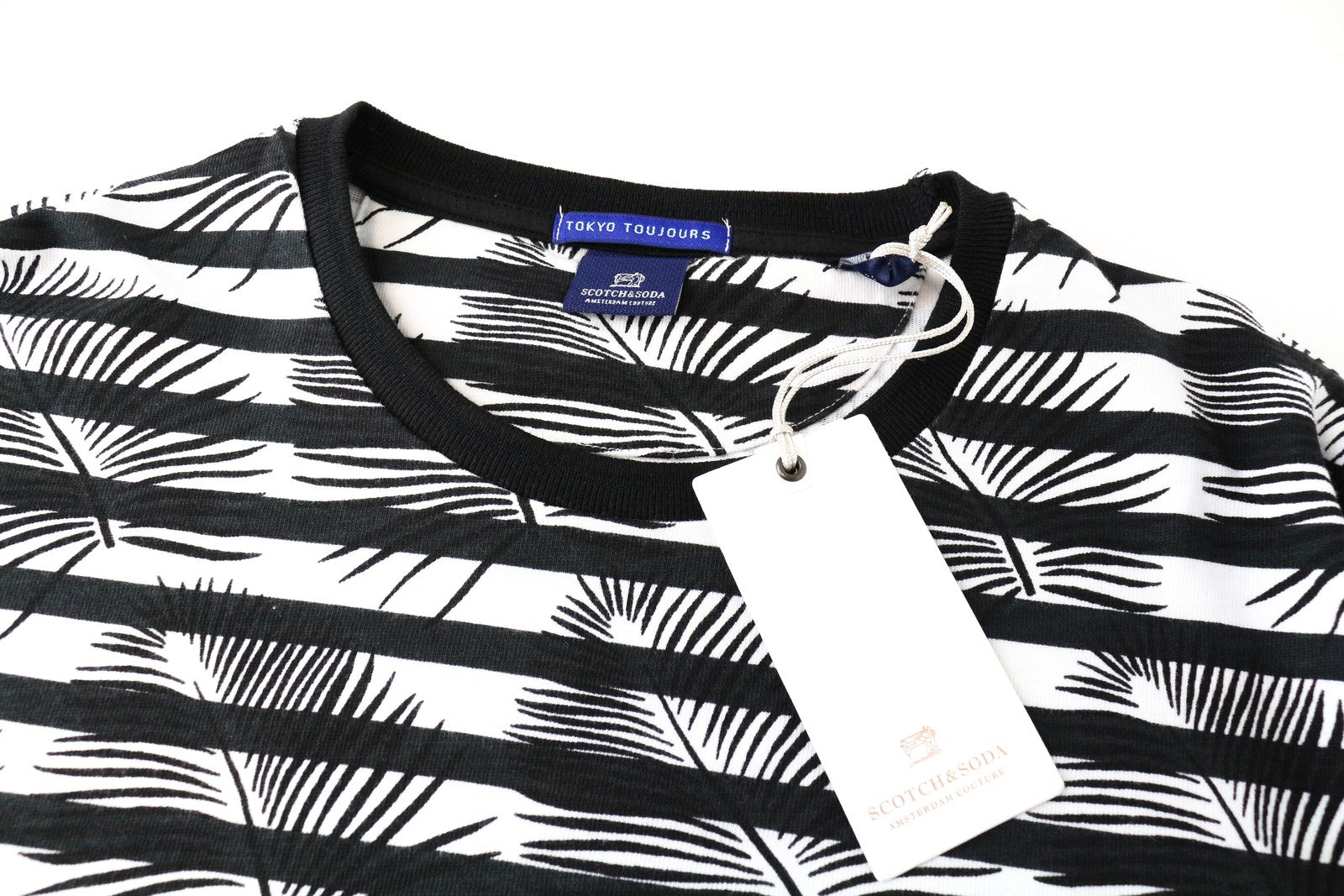 SCOTCH & SODA Ams Couture Black Cotton M Sweatshirt Patterned Long Sleeve