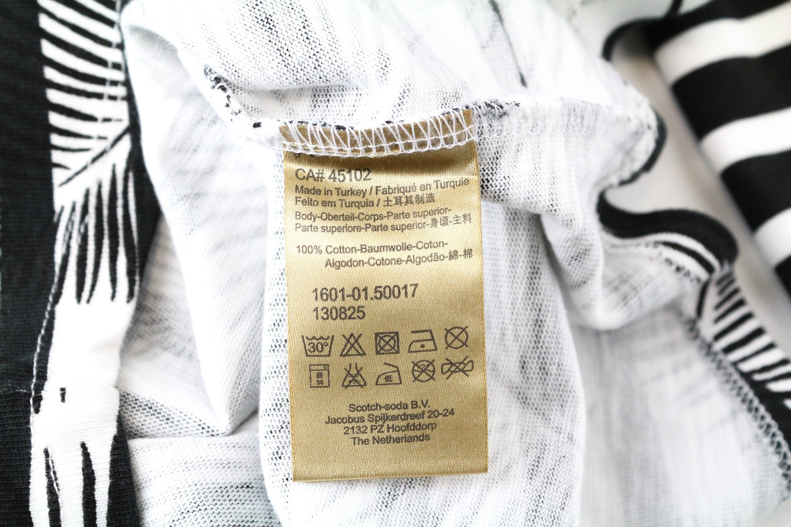 SCOTCH & SODA Ams Couture Black Cotton M Sweatshirt Patterned Long Sleeve