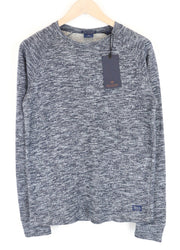 SCOTCH & SODA Men S Blue Blend Long Sleeve Pullover Sweatshirt