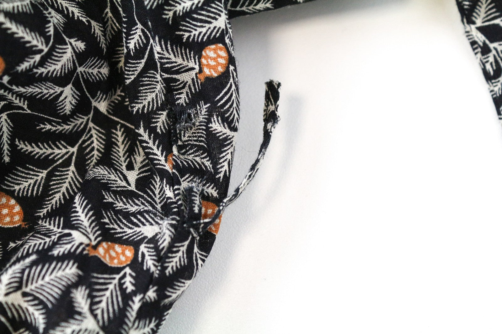 MAISON SCOTCH ~M Dress Black Lightweight Women's 3/4 Sleeve Belted Pattern