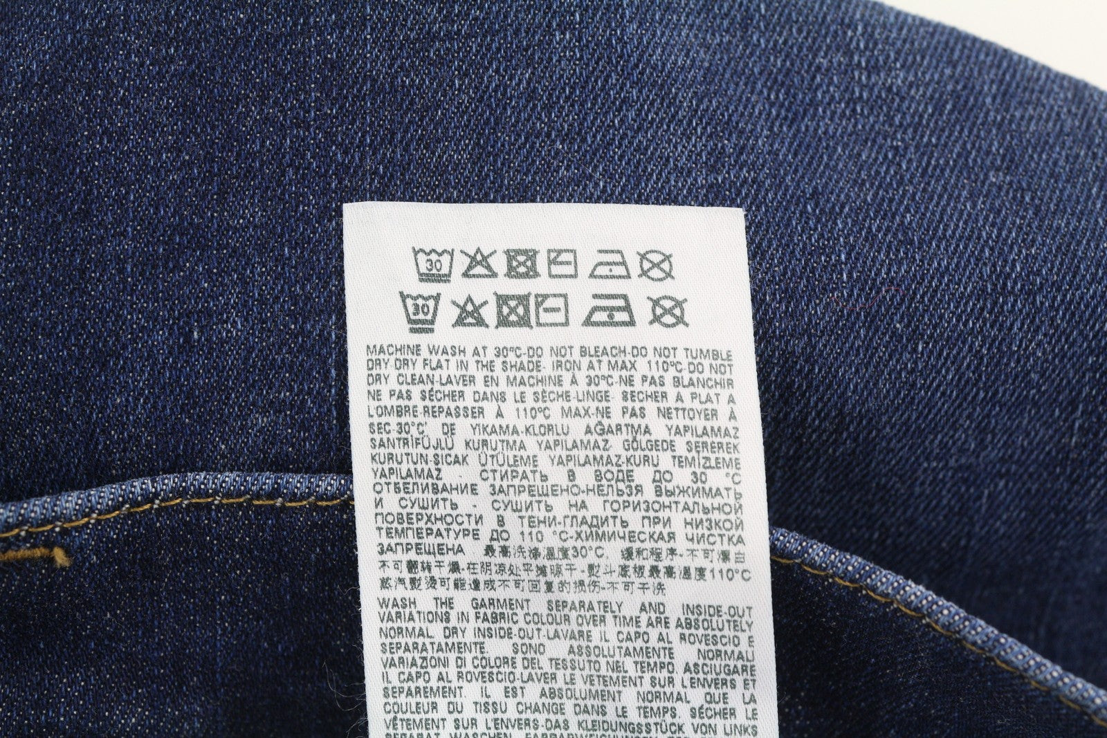 DIESEL D-Fining 009ZU Men Jeans W31/L34 Tapered Fit Stretch Buttoned Washed Blue