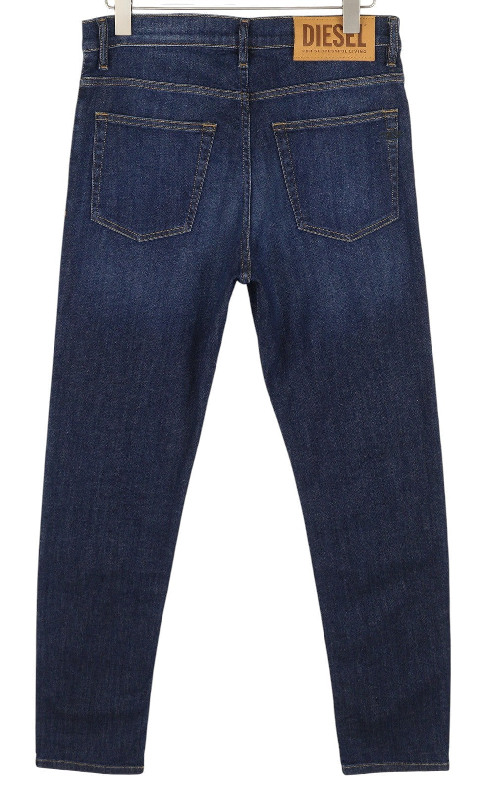 DIESEL D-Fining 009ZU Men Jeans W31/L34 Tapered Fit Stretch Buttoned Washed Blue