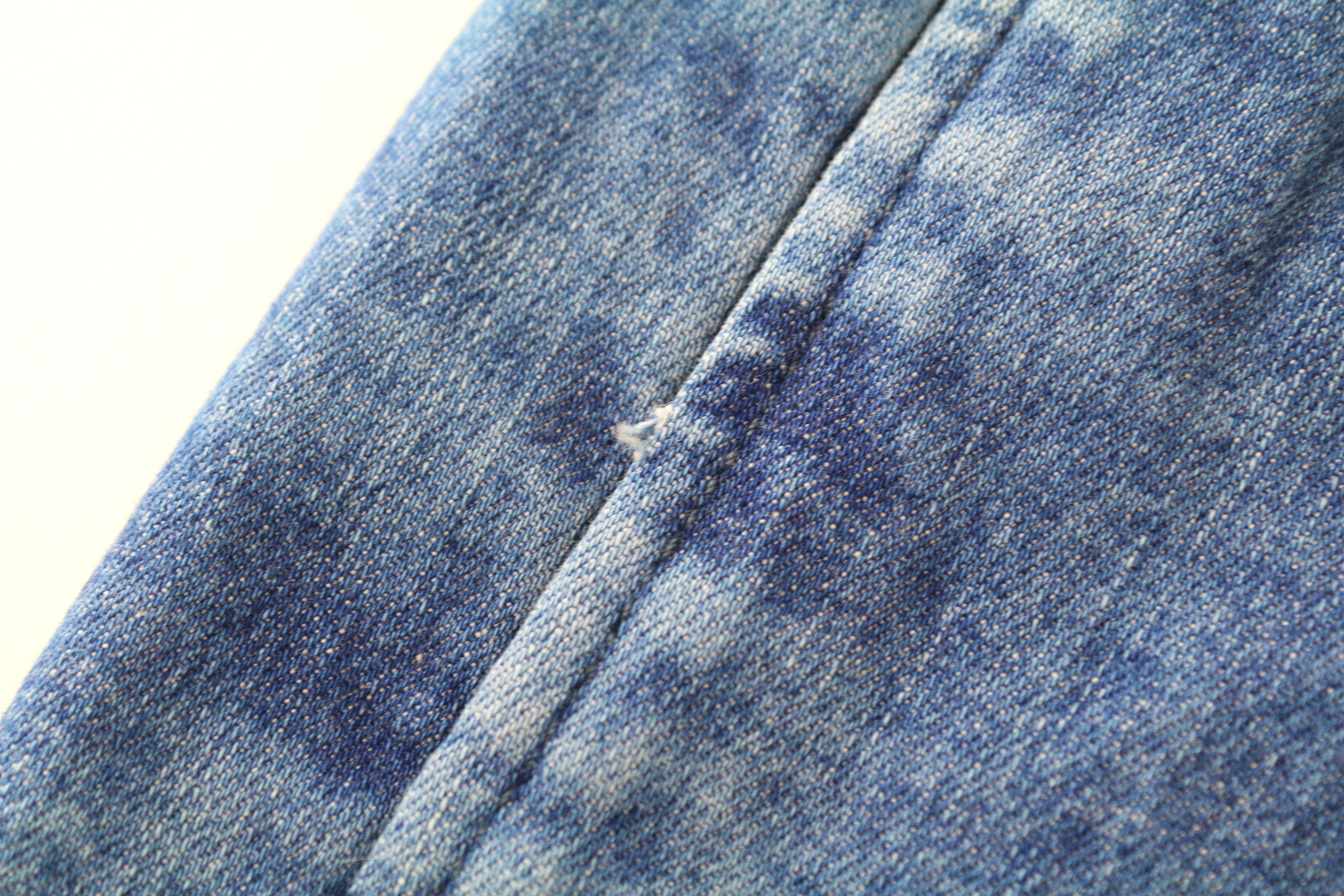 DENHAM Judy Flare Women's Jeans W26/L32 Blue Stretchy Cotton High Waist Pleated