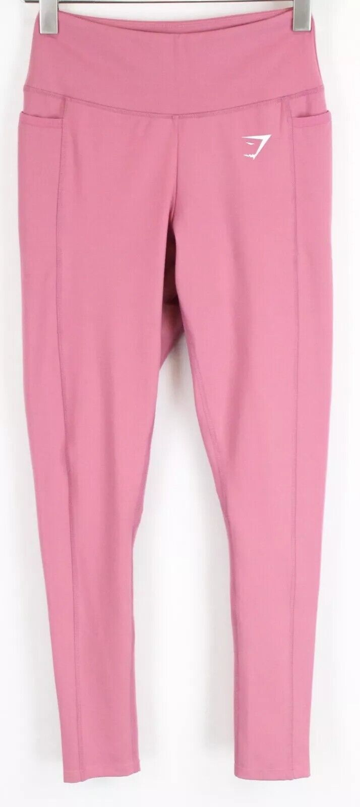 GYM SHARK Womens Leggings S Pink Stretchy Moisture-Wicking Sportswear