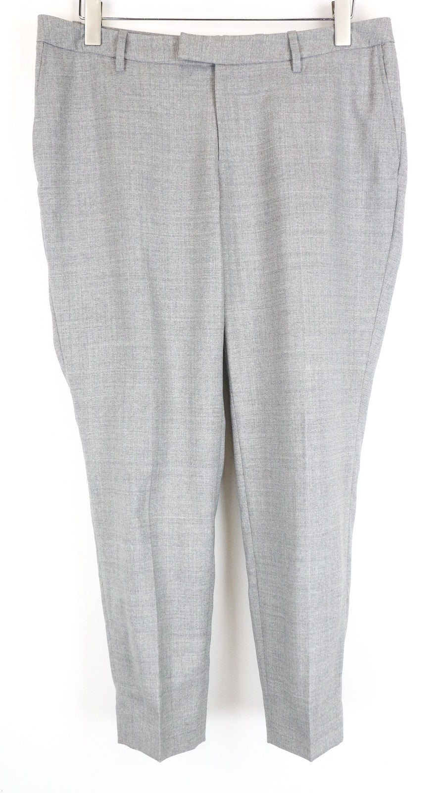 SUISTUDIO Women's Robin Trousers UK16S Grey Wool Pleated Dress Office Pants