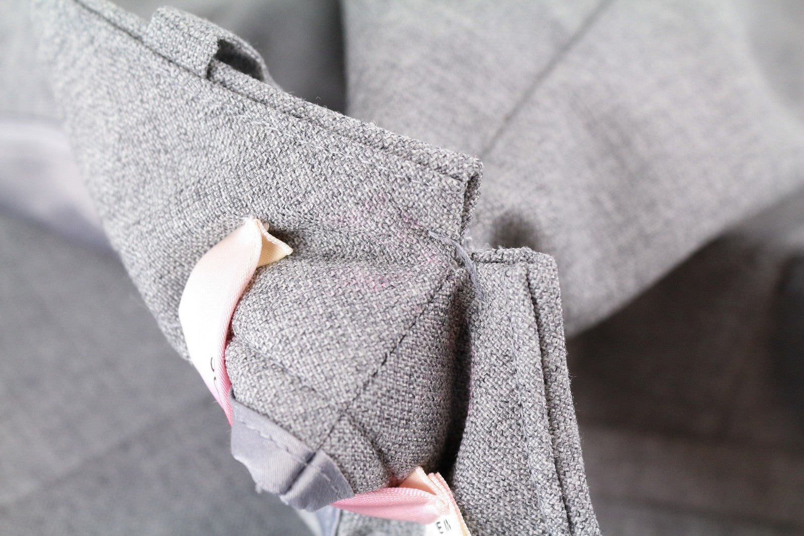 SUISTUDIO Women's Robin Trousers UK16S Grey Wool Pleated Dress Office Pants