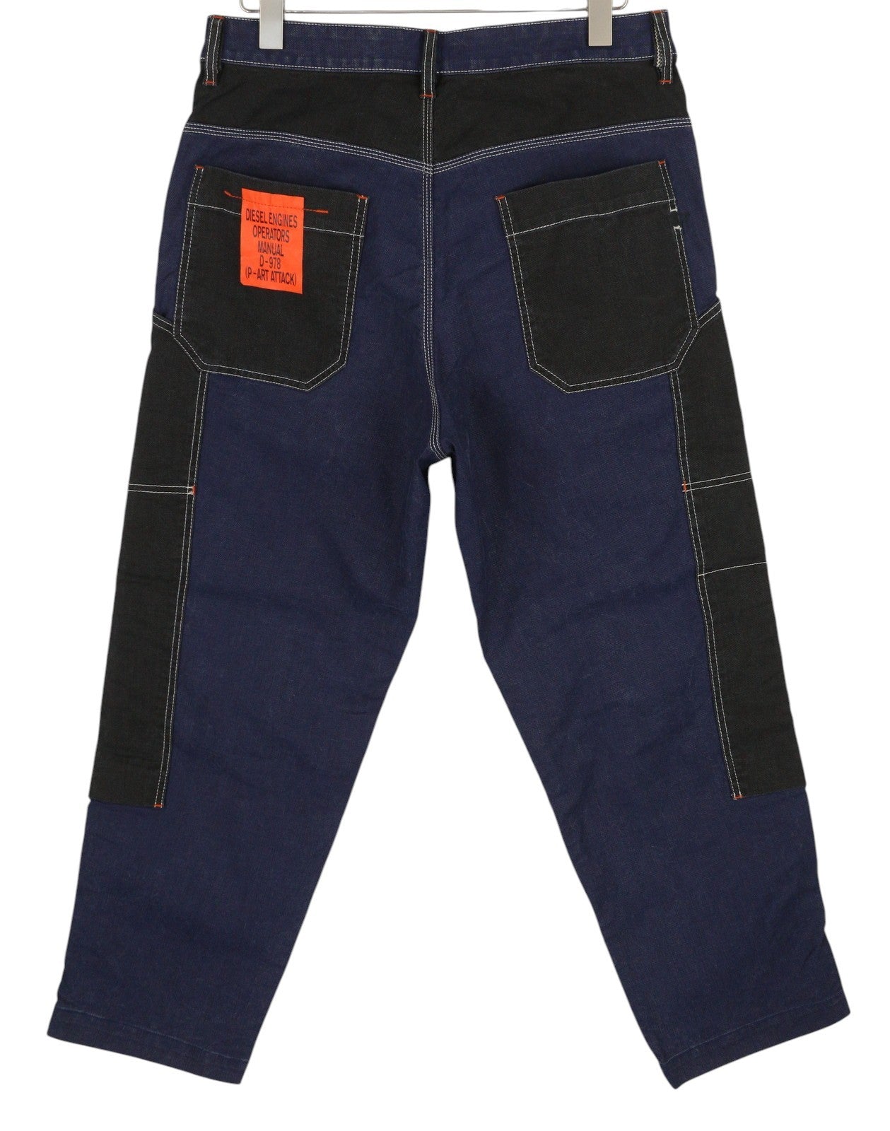 DIESEL D-Franky Carp Jogg 0EEAW Men Jeans W34 Straight Fit Stretch Zip RRP€200