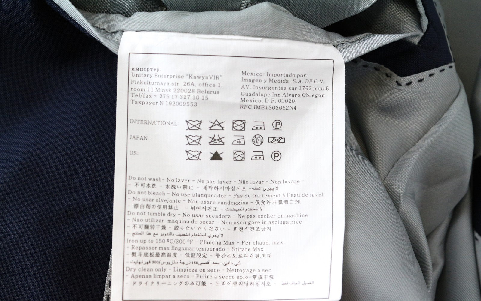 SUITSUPPLY Napoli Men Blazer UK38R Blue Super  Wool Dress Dress