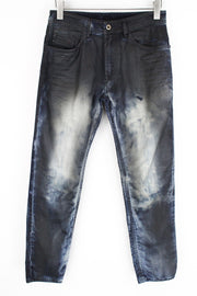 DIESEL Thommer CB-NE 085AZ vyriški džinsai W28 pilka mėlyna plona vaškuota Jogg elastinga 