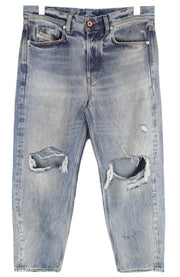 DIESEL Dagh-XP 084ZS Mens Jeans W30/L30 Blue Straight  Cotton Ripped Washed