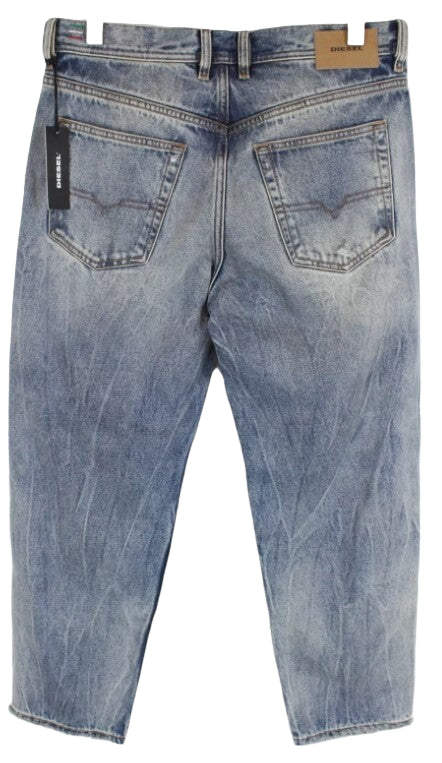 DIESEL Dagh-XP 084ZS Mens Jeans W30/L30 Blue Straight  Cotton Ripped Washed