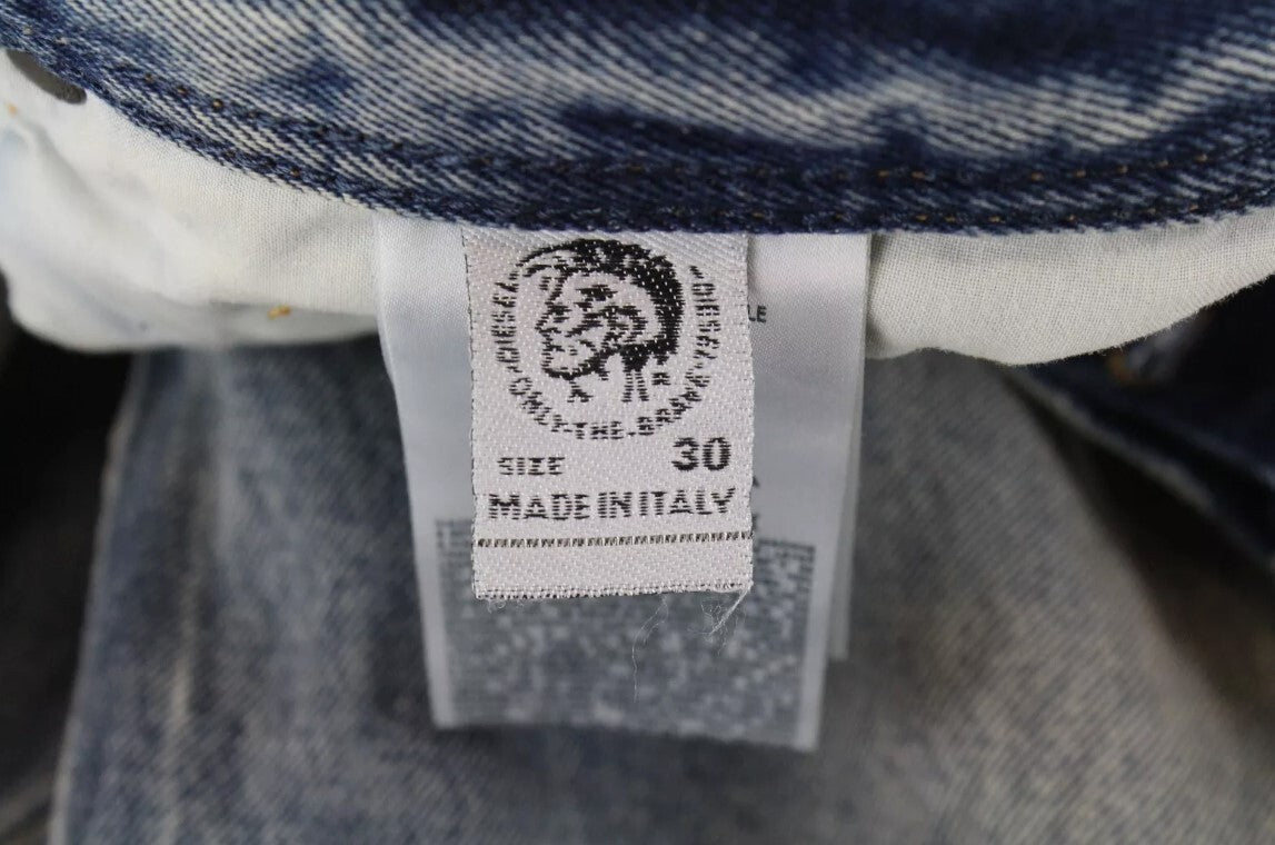 DIESEL Dagh-XP 084ZS Mens Jeans W30/L30 Blue Straight  Cotton Ripped Washed