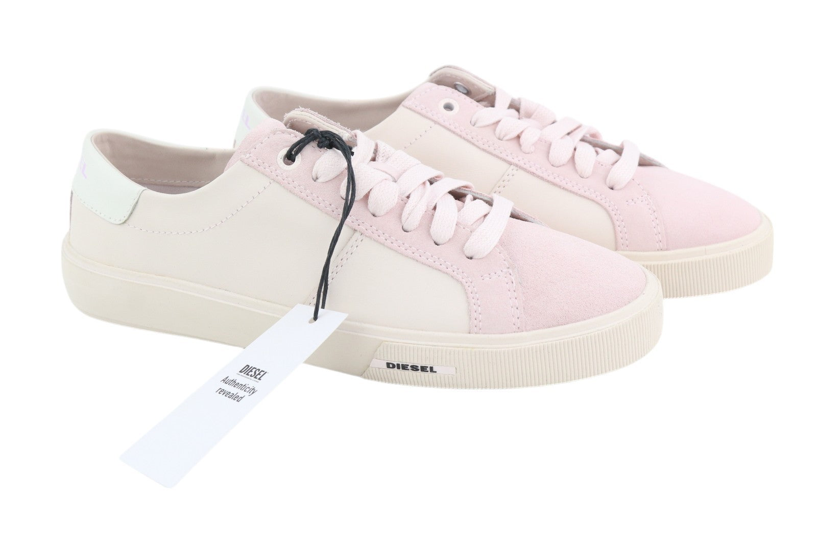 DIESEL S-Mydori Lc W Women Sneakers EU39 Light Pink Leather Almond RRP€200