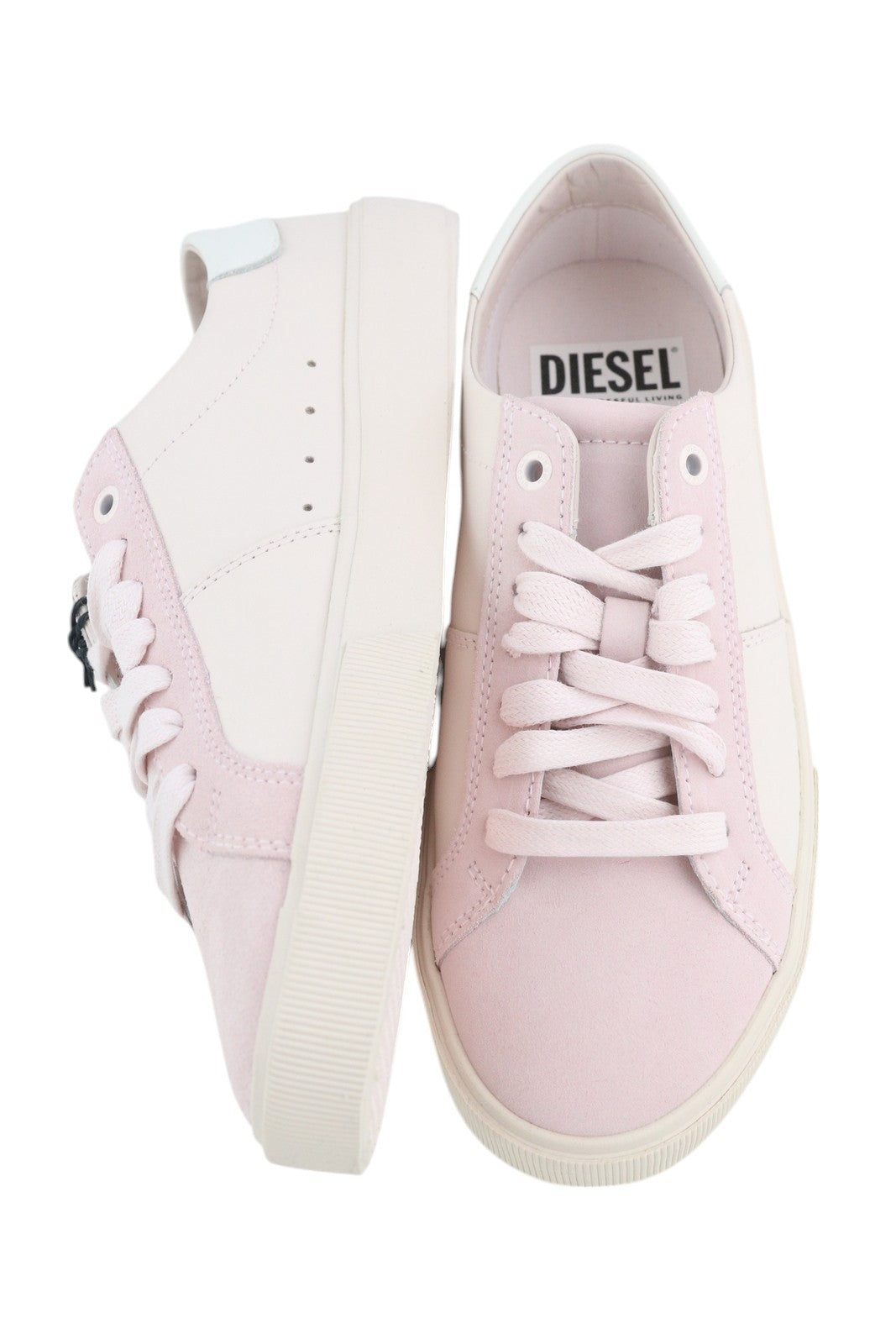 DIESEL S-Mydori Lc W Women Sneakers EU39 Light Pink Leather Almond RRP€200