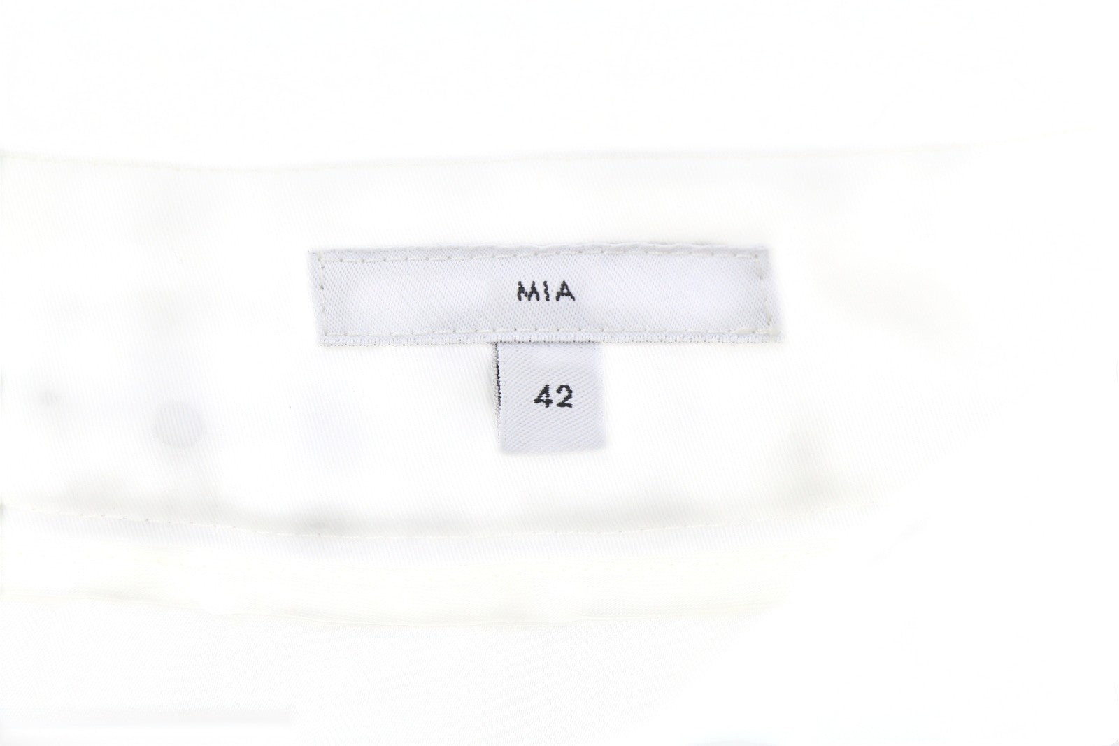 PT TORINO Mia Women Trousers 42 W26 White Flared Leg Patterned Ankle Length