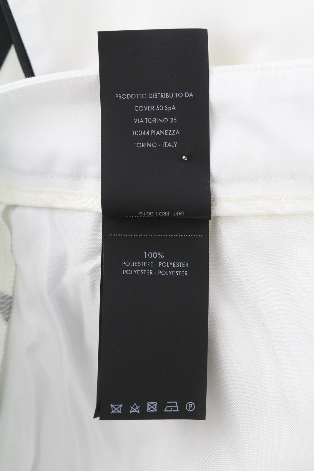 PT TORINO Mia Women Trousers 42 W26 White Flared Leg Patterned Ankle Length