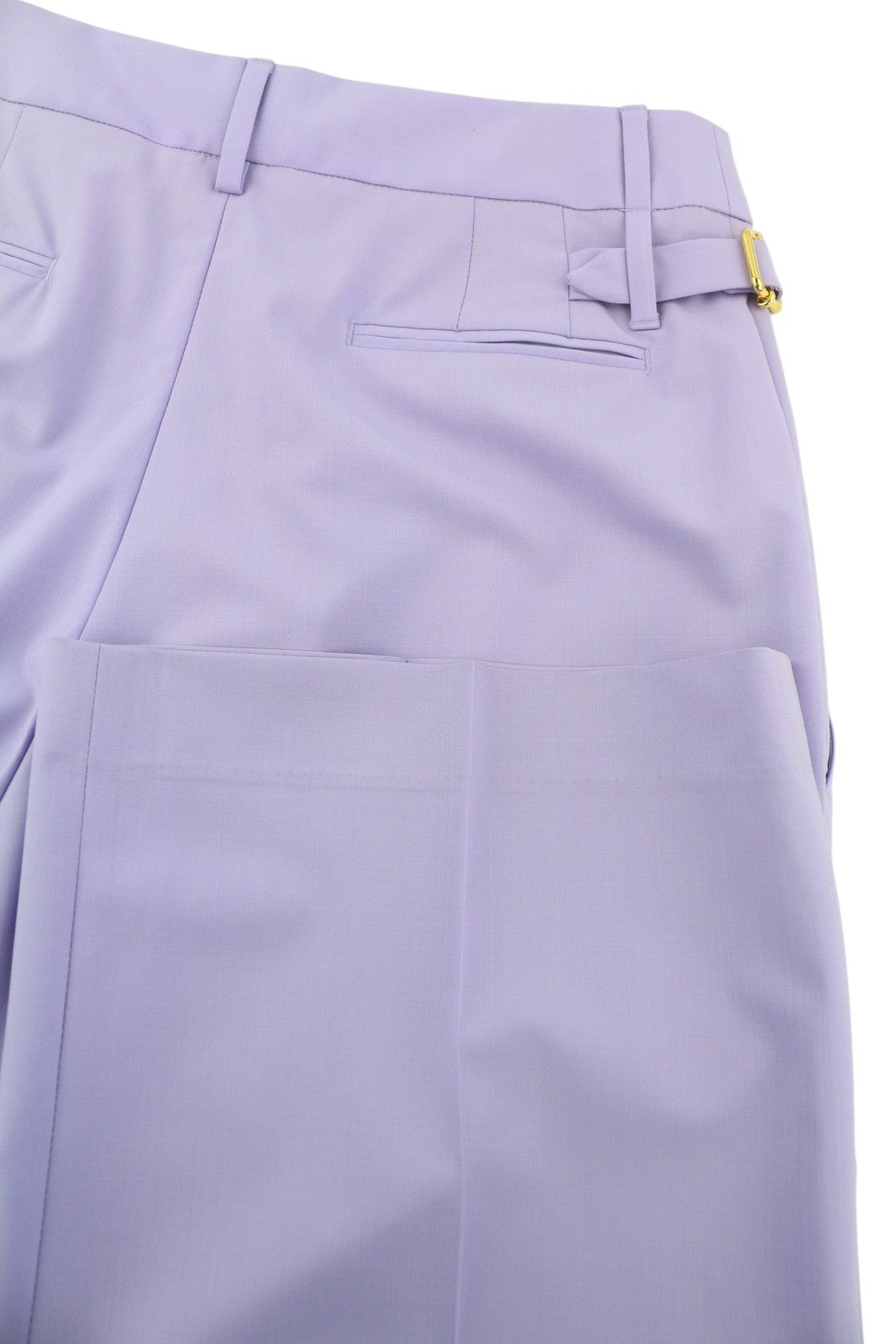 PT TORINO Isabel Women Trousers 42 W27 Purple Violet Fleece Wool Blend RRP€350