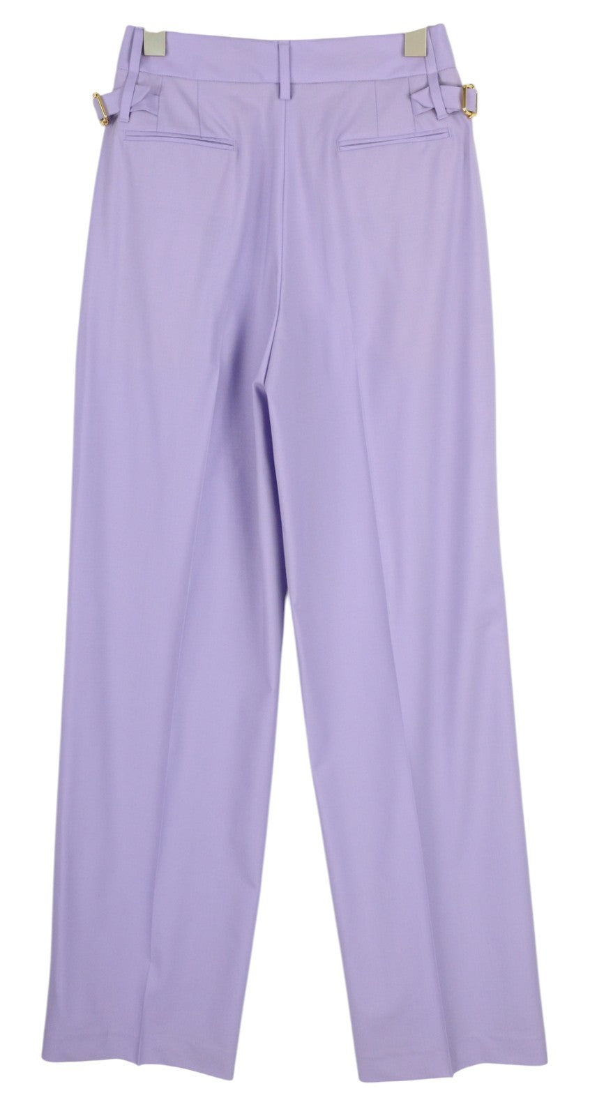 PT TORINO Isabel Women Trousers 40 W26 Purple Violet Fleece Wool Blend RRP€350