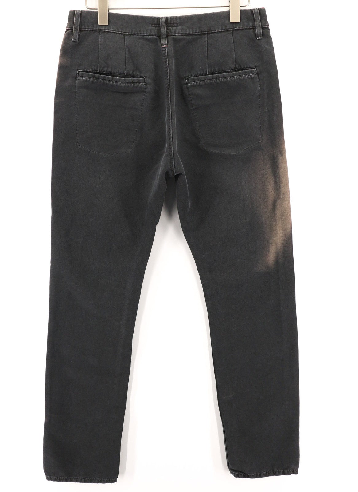 NUDIE JEANS Khaki Mens Trousers W32/L34 Regular  Cotton Stretchy Patched Black