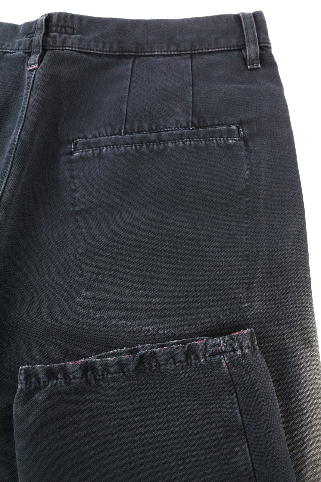 NUDIE JEANS Khaki Mens Trousers W32/L34 Regular  Cotton Stretchy Patched Black