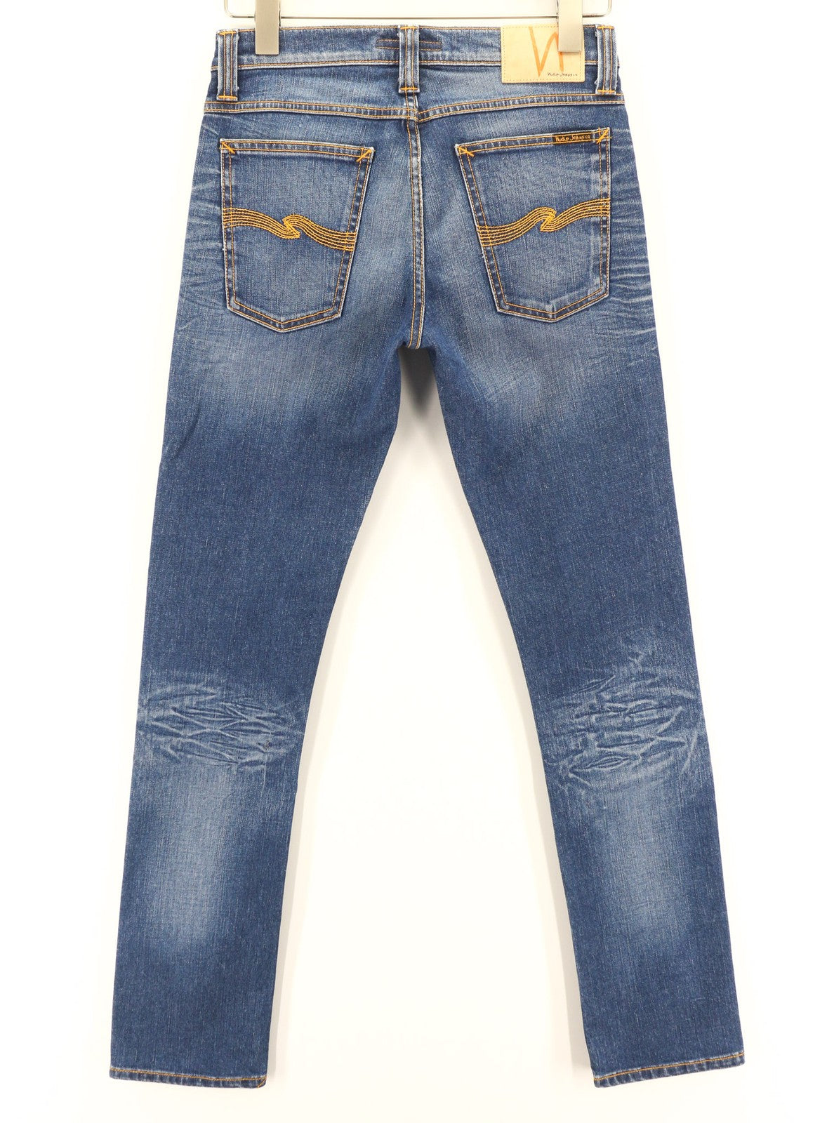 NUDIE JEANS Tube Kelly Mens Jeans W28/L32 Tight  Cotton Stretchy Washed Blue