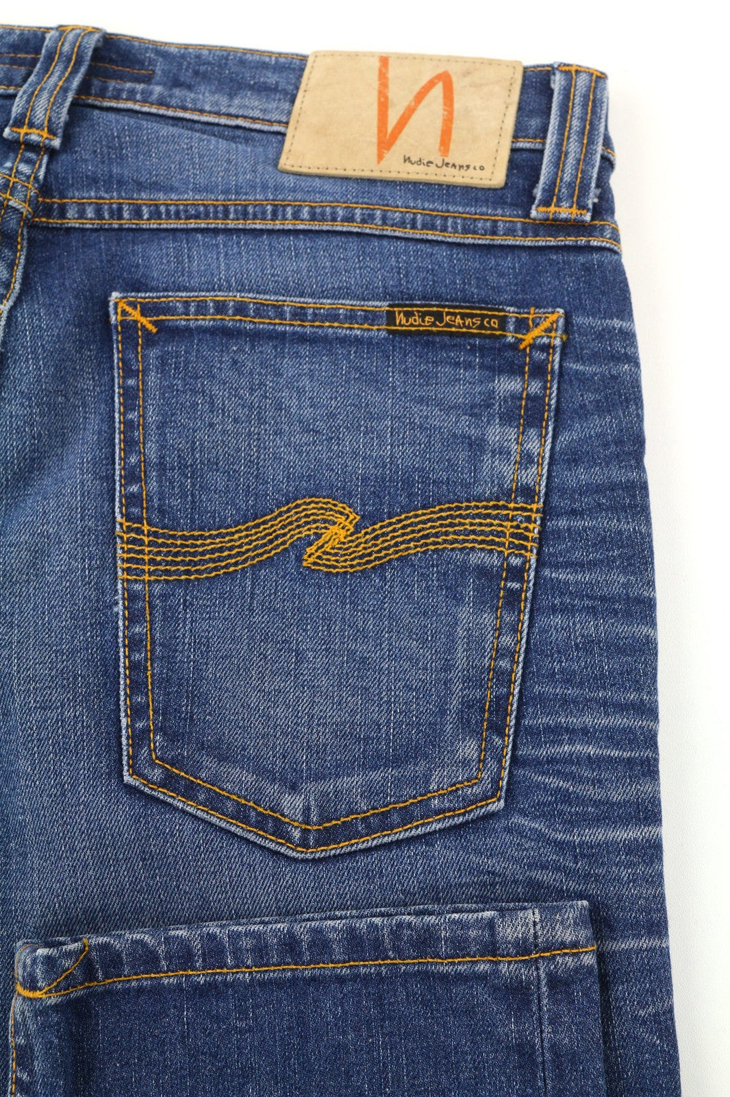 NUDIE JEANS Tube Kelly Mens Jeans W28/L32 Tight  Cotton Stretchy Washed Blue