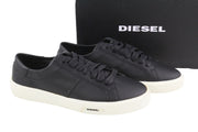 DIESEL S-Mydori Lc W Women Sneakers EU39 Black Leather Laced Low Top RRP€200