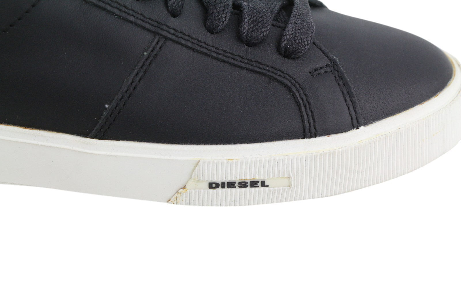 DIESEL S-Mydori Lc W Women Sneakers EU39 Black Leather Laced Low Top RRP€200