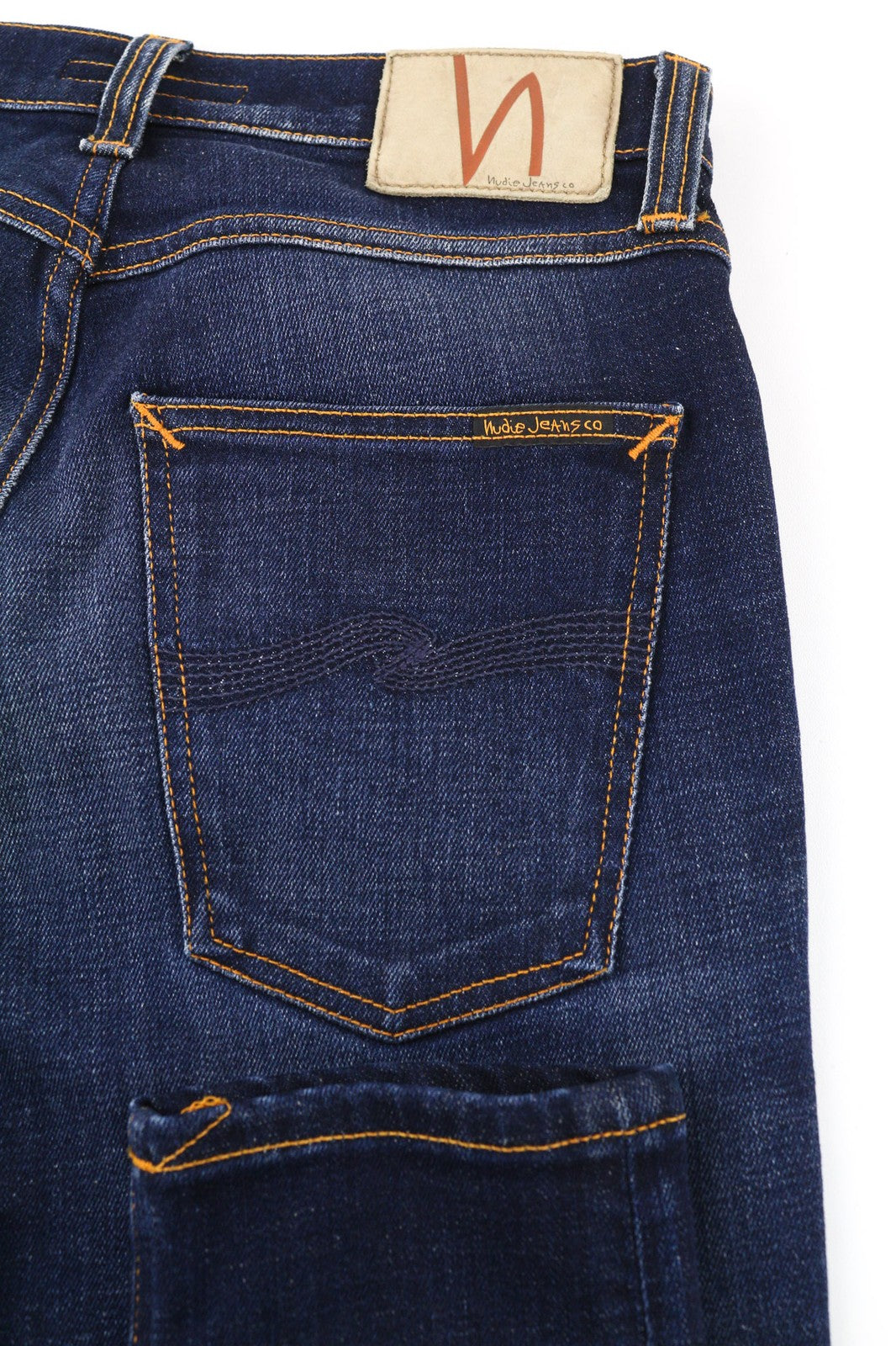 NUDIE JEANS Pipe Led Mens Jeans W29/L30 Skinny Washed Cotton Stretchy Blue