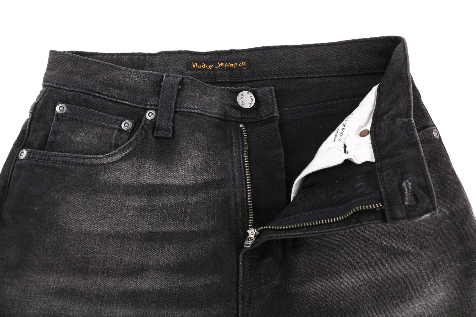 NUDIE JEANS Pipe Led Mens Jeans W29/L30 Skinny  Cotton Stretchy Grey Washed