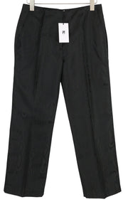 PT TORINO Mirna Women Trousers 44 W31 Black Regular Fit Patterned Zip Pockets