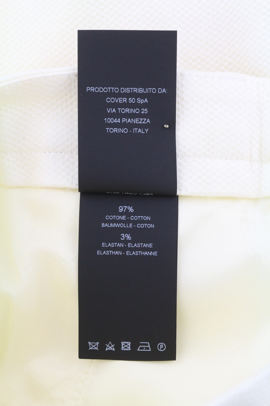 PT TORINO Jaine Women Trousers 42 W30 Off White Bootcut Fit Ankle Crop RRP€249