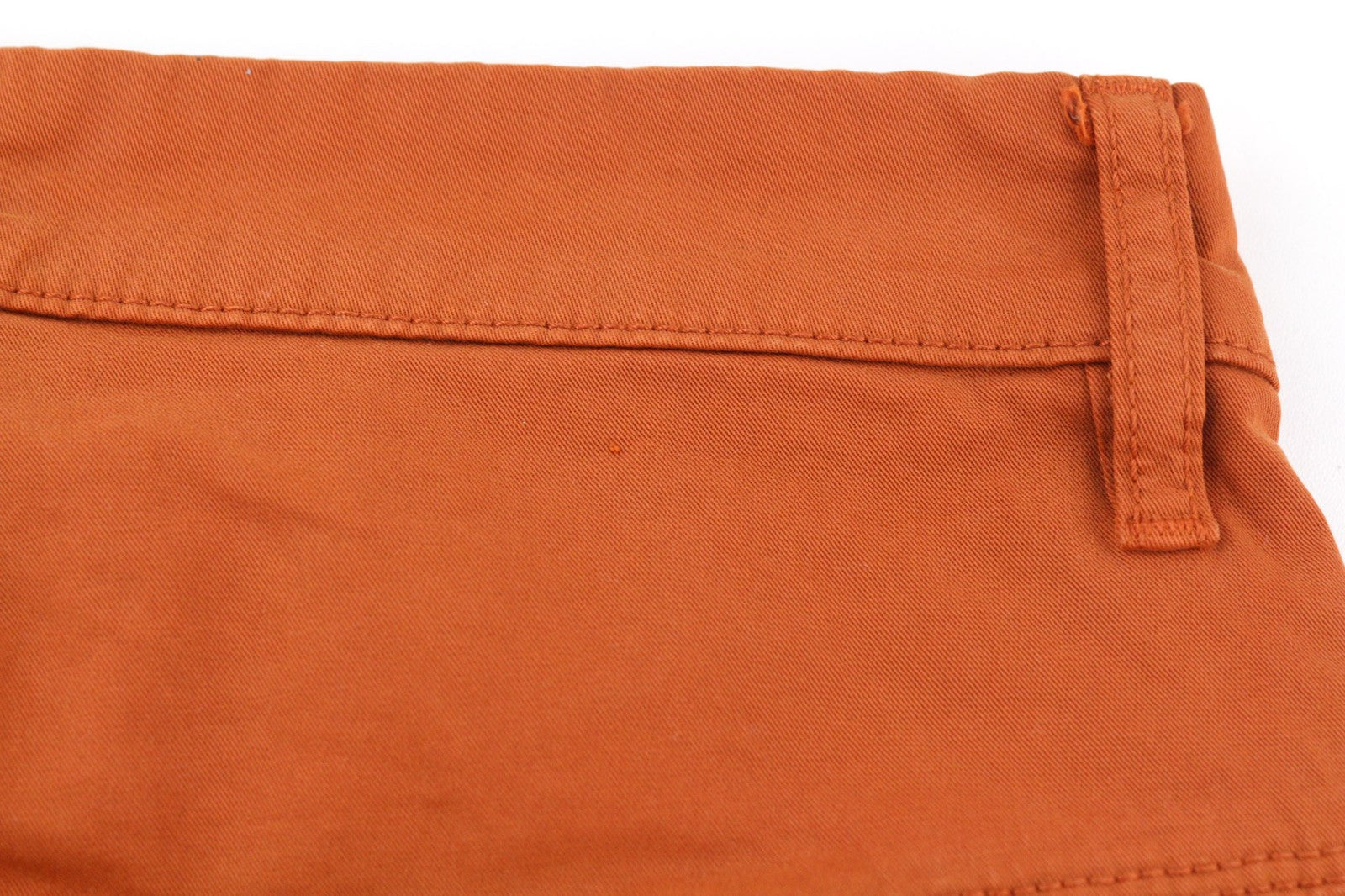 NUDIE JEANS Khaki Mens Trousers W29/L32 Slim  Stretchy Warm Orange Casual