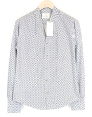SCOTCH & SODA Ams Couture S Men Shirt White Cotton Long Sleeve Patterned