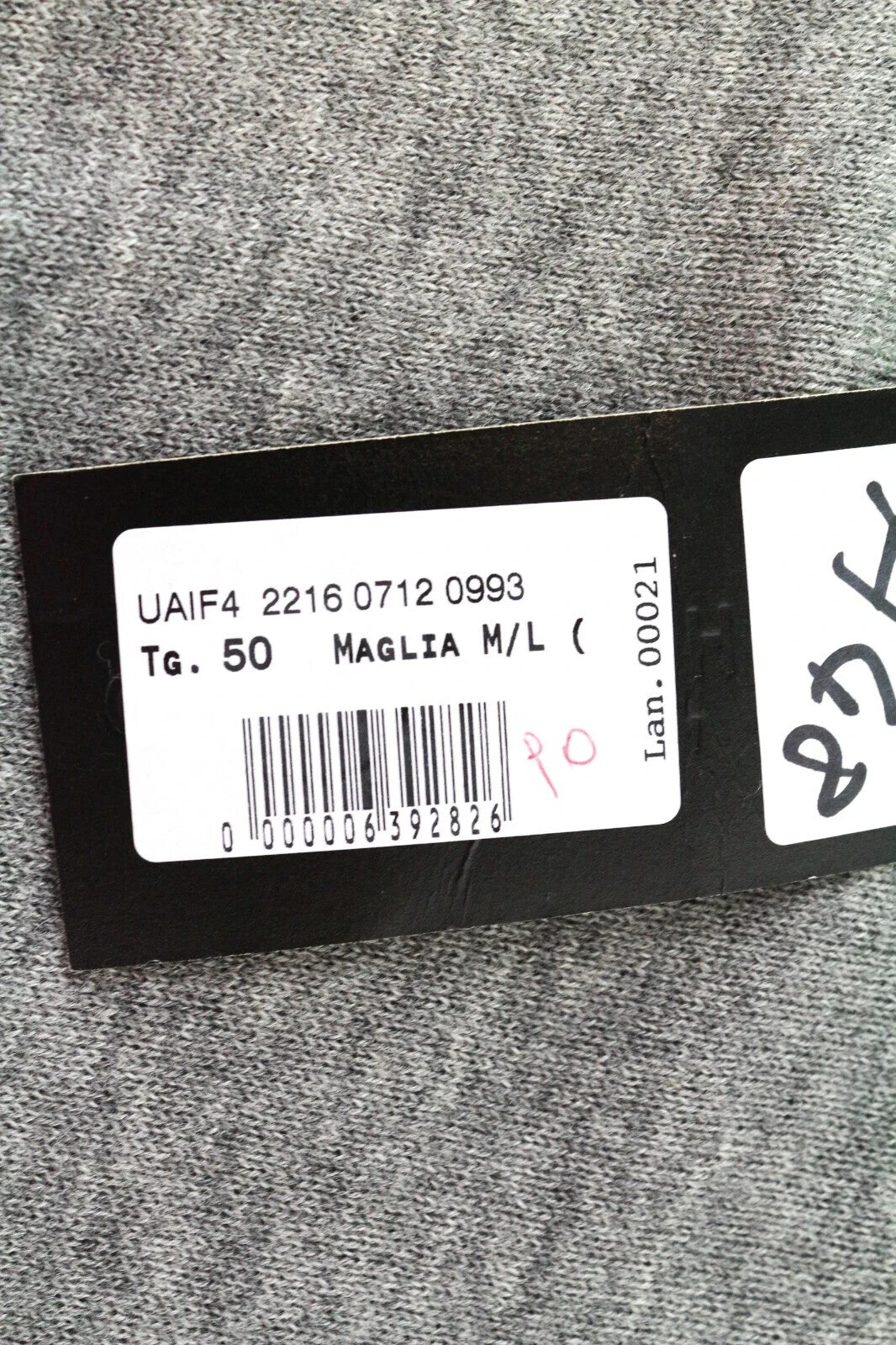 RICHMOND M/L Men Sweatshirt Grey Wool Pullover Ripped Long Sleeve