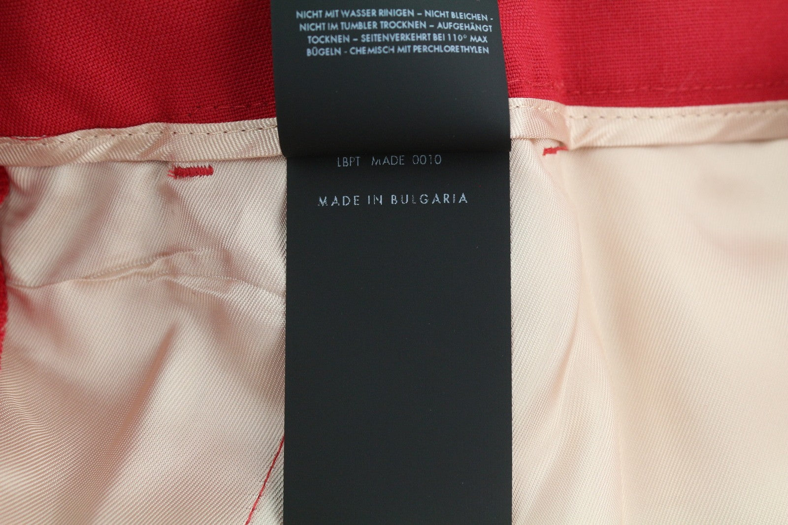 PT TORINO Jaine Women Trousers 40 W27 Red Bootcut Fit Ankle Length Zip RRP€249