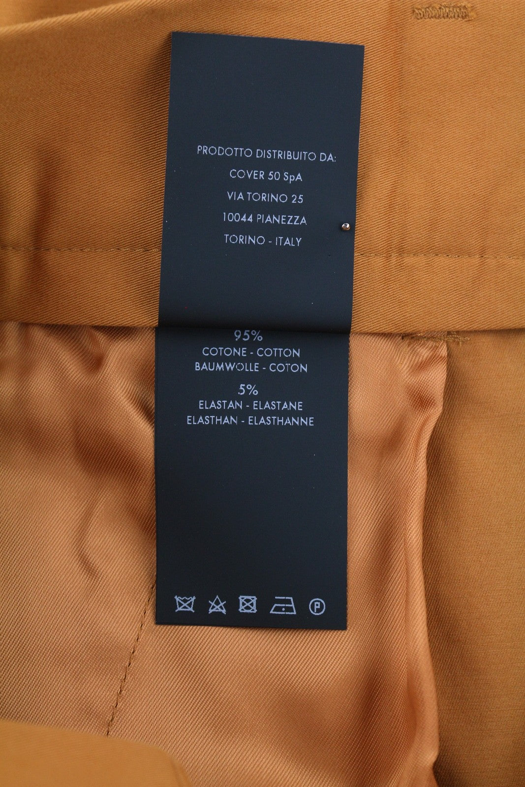 PT TORINO Gio Women Trousers 38 W28 Chino Slim Turn-Up Crop Length Brown RRP€240