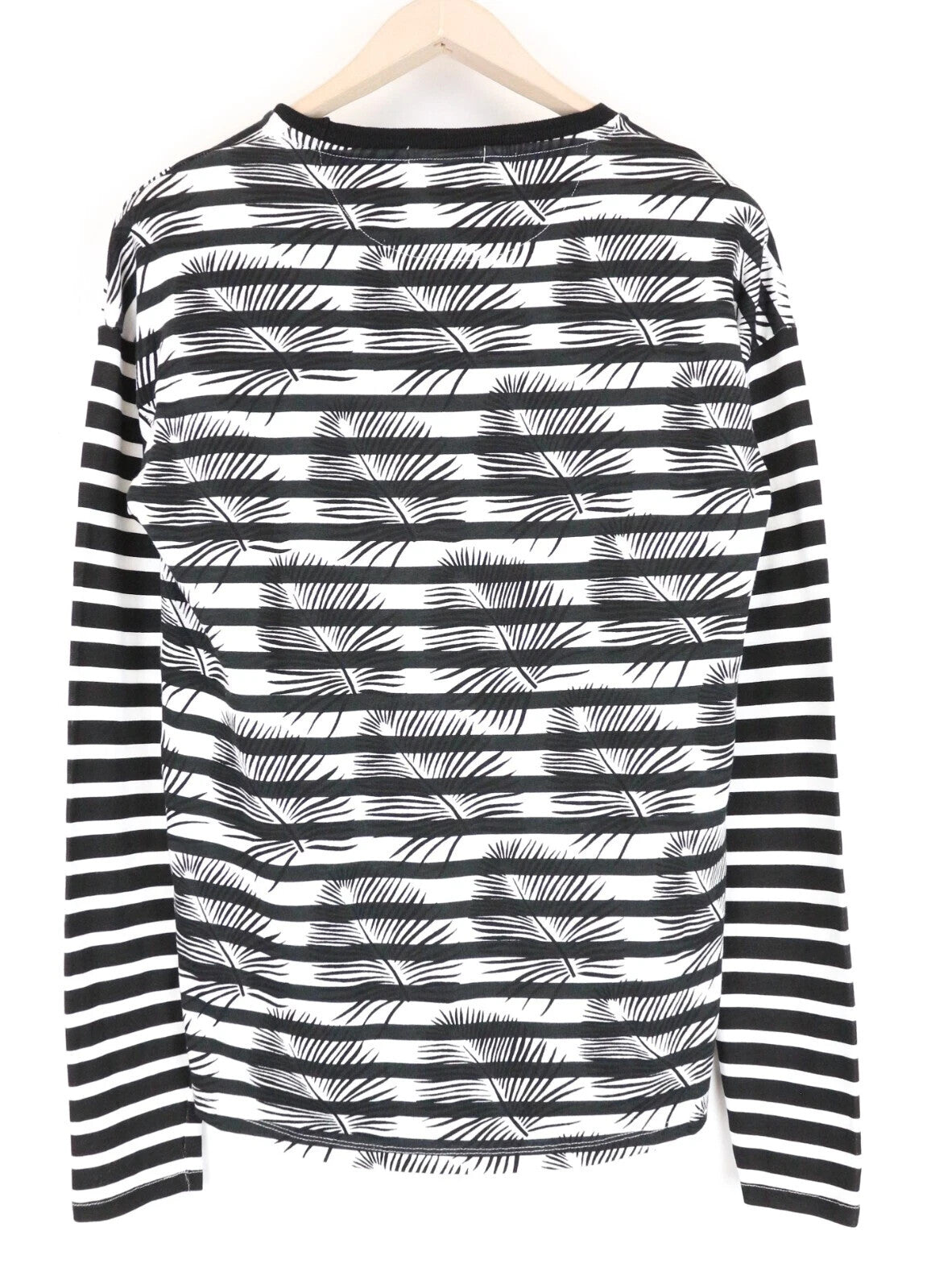 SCOTCH & SODA S Men Sweatshirt Black Patterned Cotton Long Sleeve