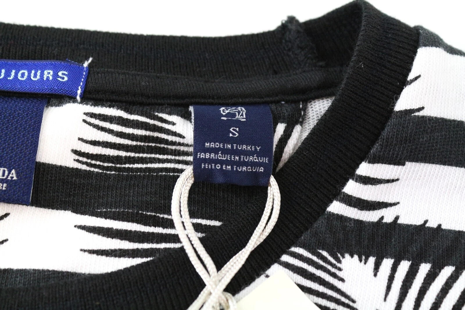 SCOTCH & SODA S Men Sweatshirt Black Patterned Cotton Long Sleeve