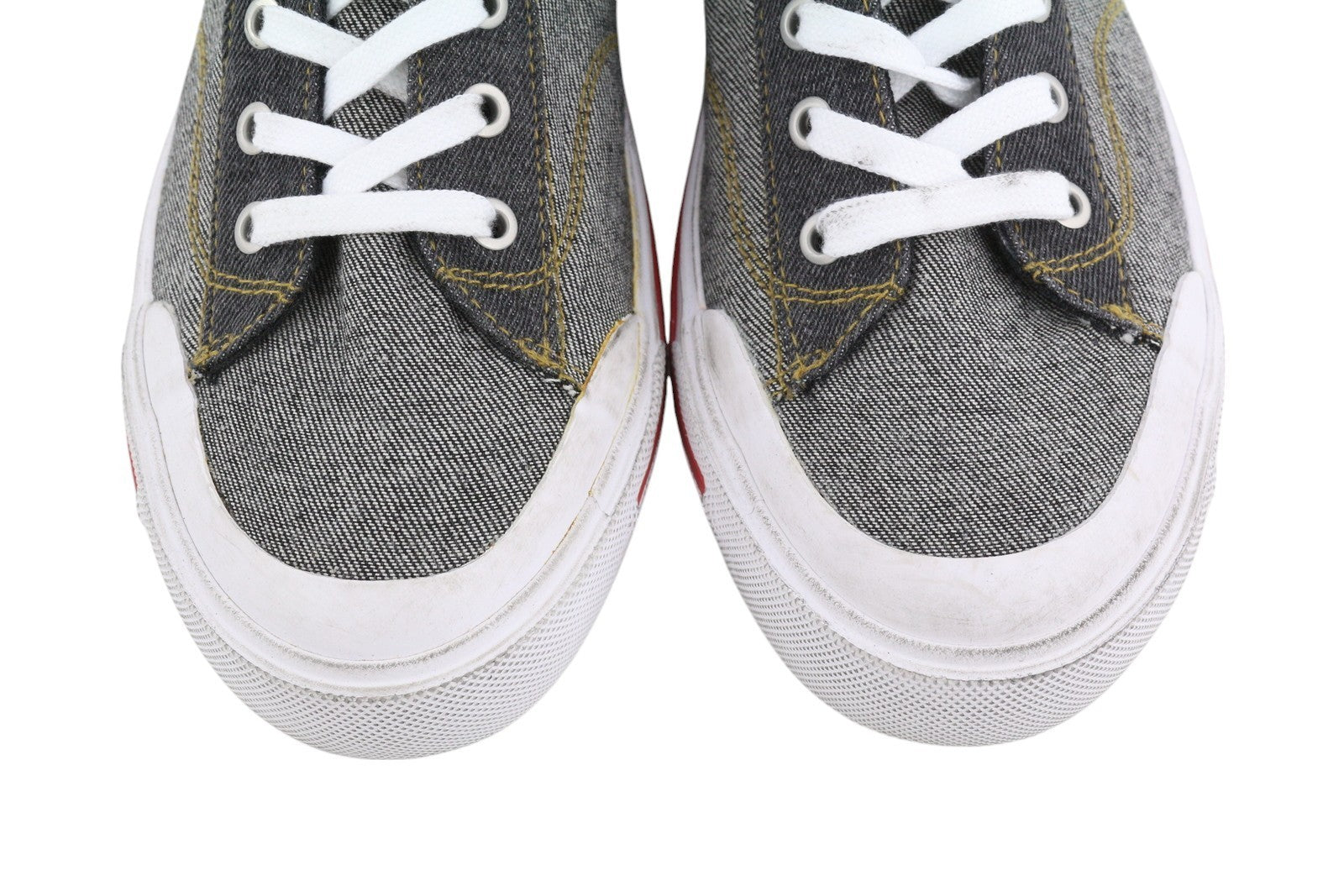 DIESEL S-Athos Mid Men Sneakers EU42 Dark Denim Look Laced Almond Toe RRP€160