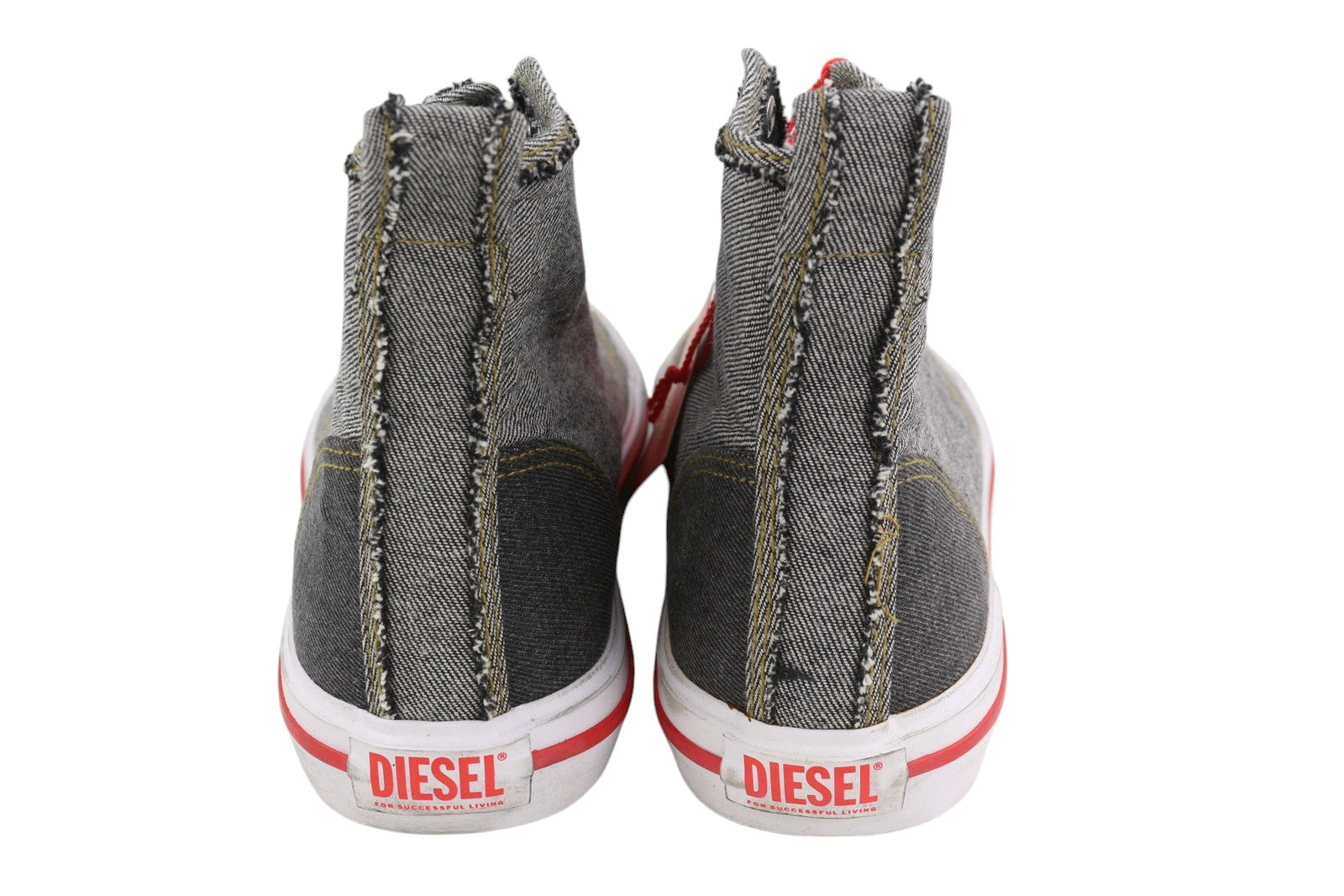 DIESEL S-Athos Mid Men Sneakers EU42 Dark Denim Look Laced Almond Toe RRP€160