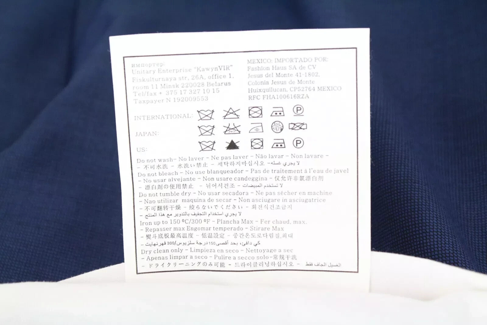 SUITSUPPLY Sienna Men Pants UK46S Blue Wool Lined Front Pleated Smart