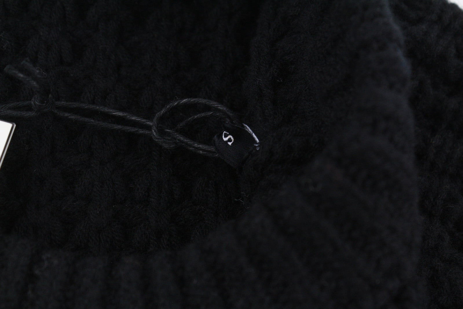 DIESEL M-Ysabell Women Jumper S Pullover Wool Cable Knit Crew Neck Black RRP€275