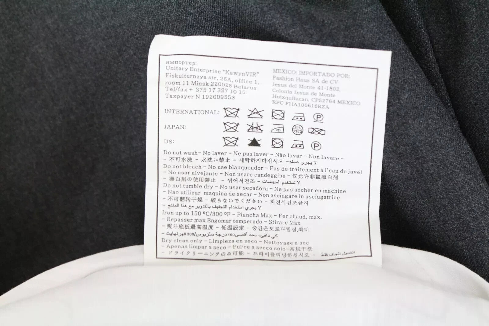 SUITSUPPLY Brescia Men Trousers UK46S Dark Grey Wool Classic Pleated Front