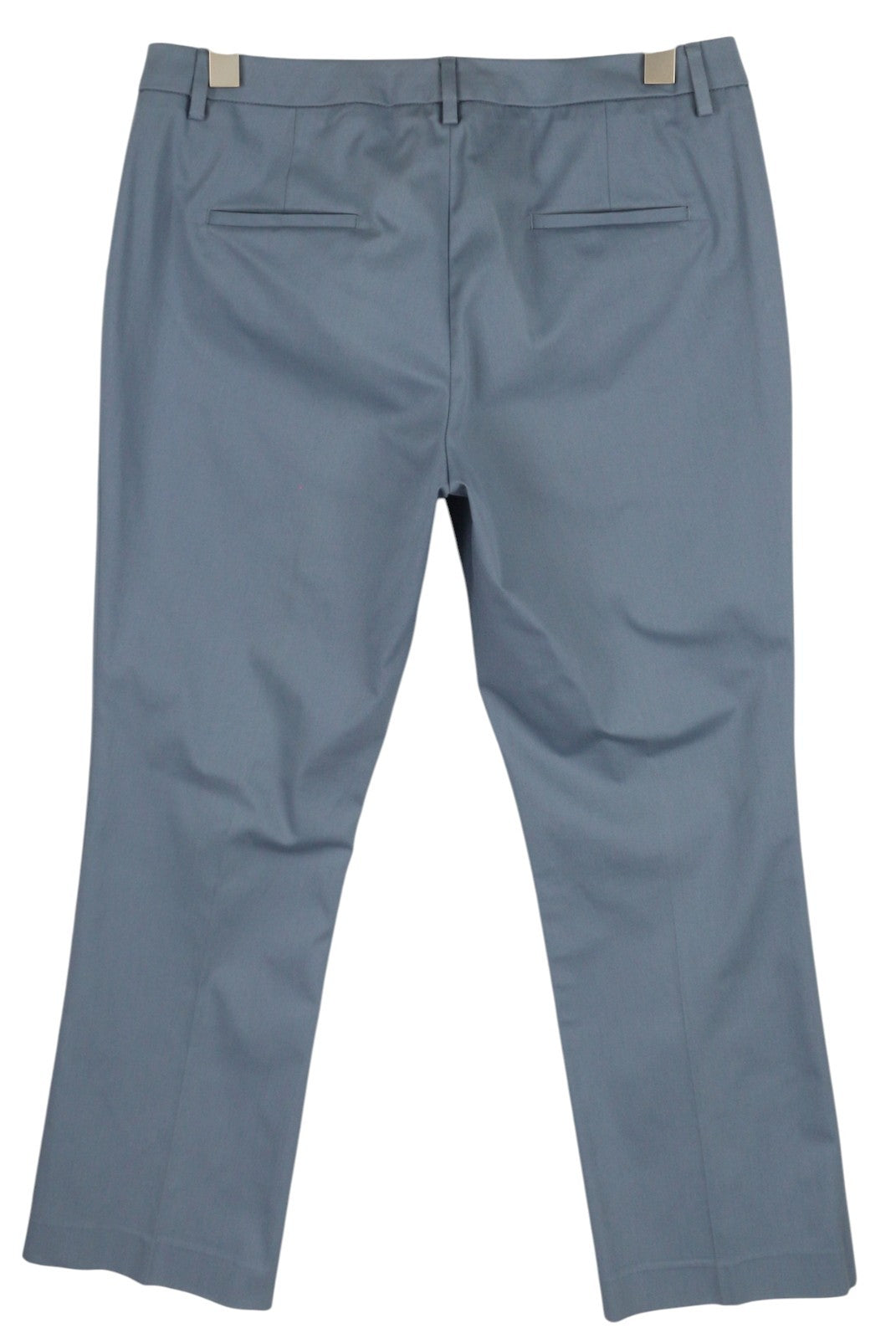 PT TORINO Jaine Women Trousers 46 W33 Blue Bootcut Fit Ankle Length Zip RRP249