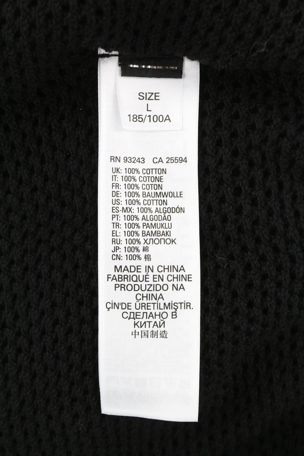 DIESEL K-Connet Men Hoodie L Black Pullover Hooded Sheer Open Knit RRP€195