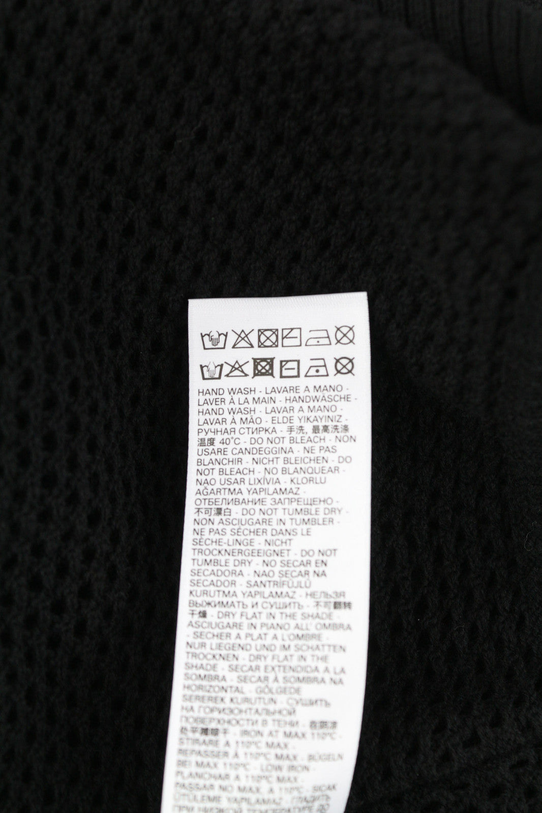 DIESEL K-Connet Men Hoodie L Black Pullover Hooded Sheer Open Knit RRP€195