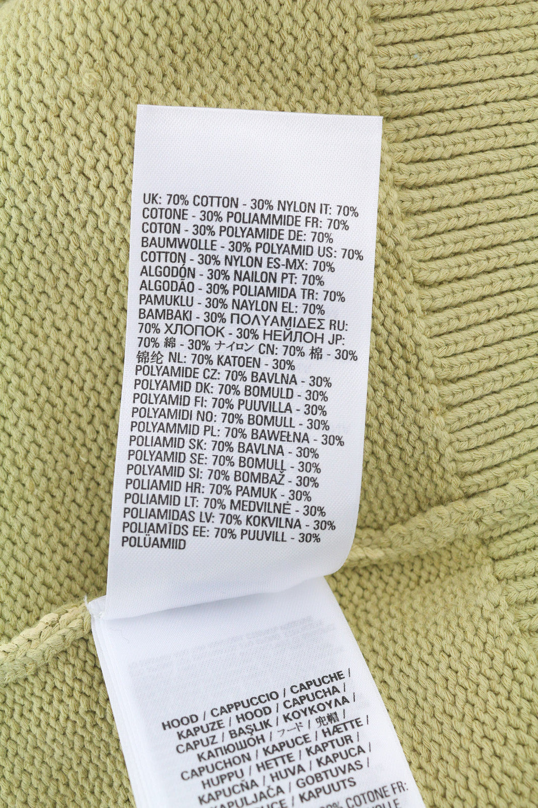 DIESEL K-Onnor Men Jumper L Beige Jacket Hooded Neck Tight Knit RRP€395