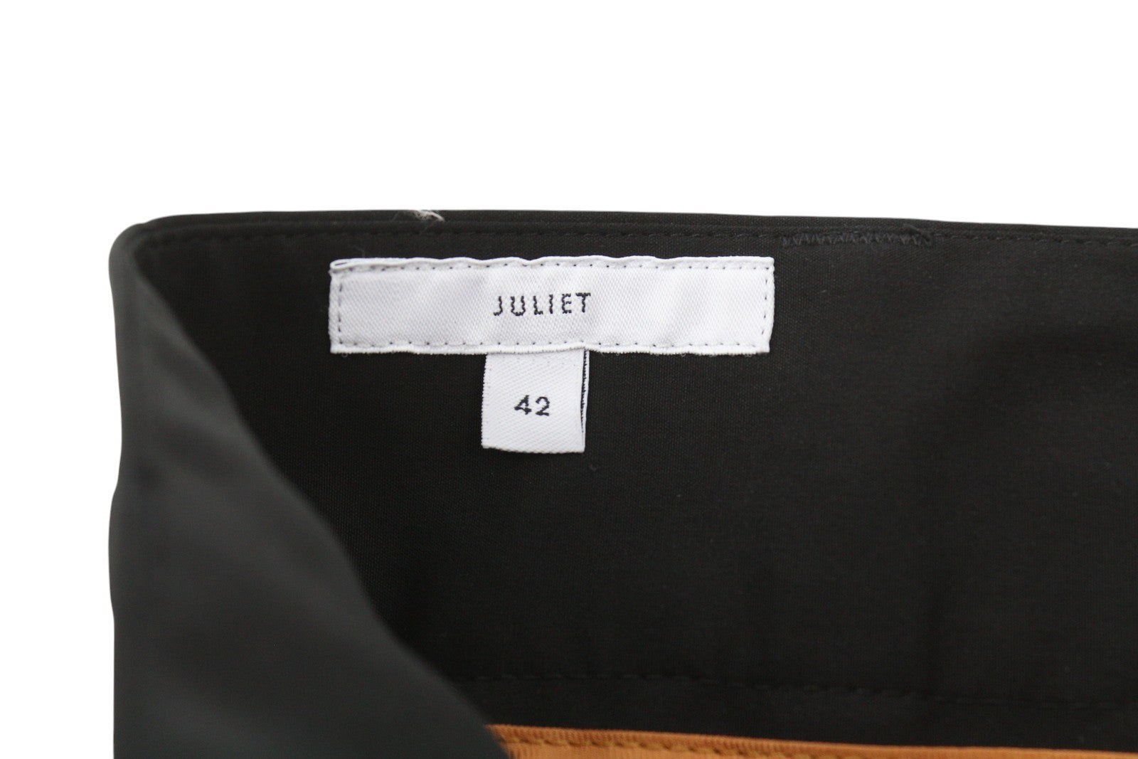 PT TORINO Juliet Women Trousers 42 W26 High Waist Flared Leg Turn-Up Zip Black